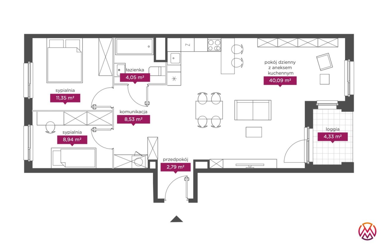 Mieszkanie 3-pokojowe Łódź Śródmieście, ul. Milionowa. Zdjęcie 15