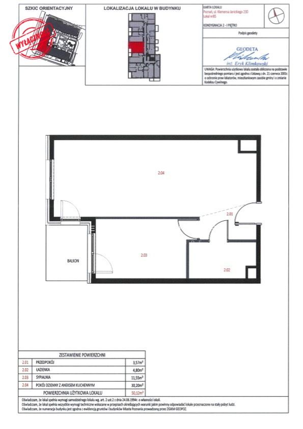 Mieszkanie 2-pokojowe Poznań Jeżyce, ul. Klemensa Janickiego. Zdjęcie 20