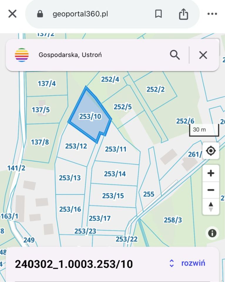 Działka rolno-budowlana Ustroń Nierodzim, ul. Gospodarska. Zdjęcie 2