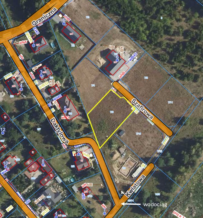 Działka budowlana Kuklówka Zarzeczna, ul. Szafirowa. Zdjęcie 1