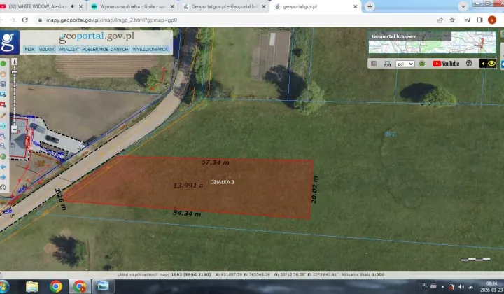 Działka budowlana Gniła