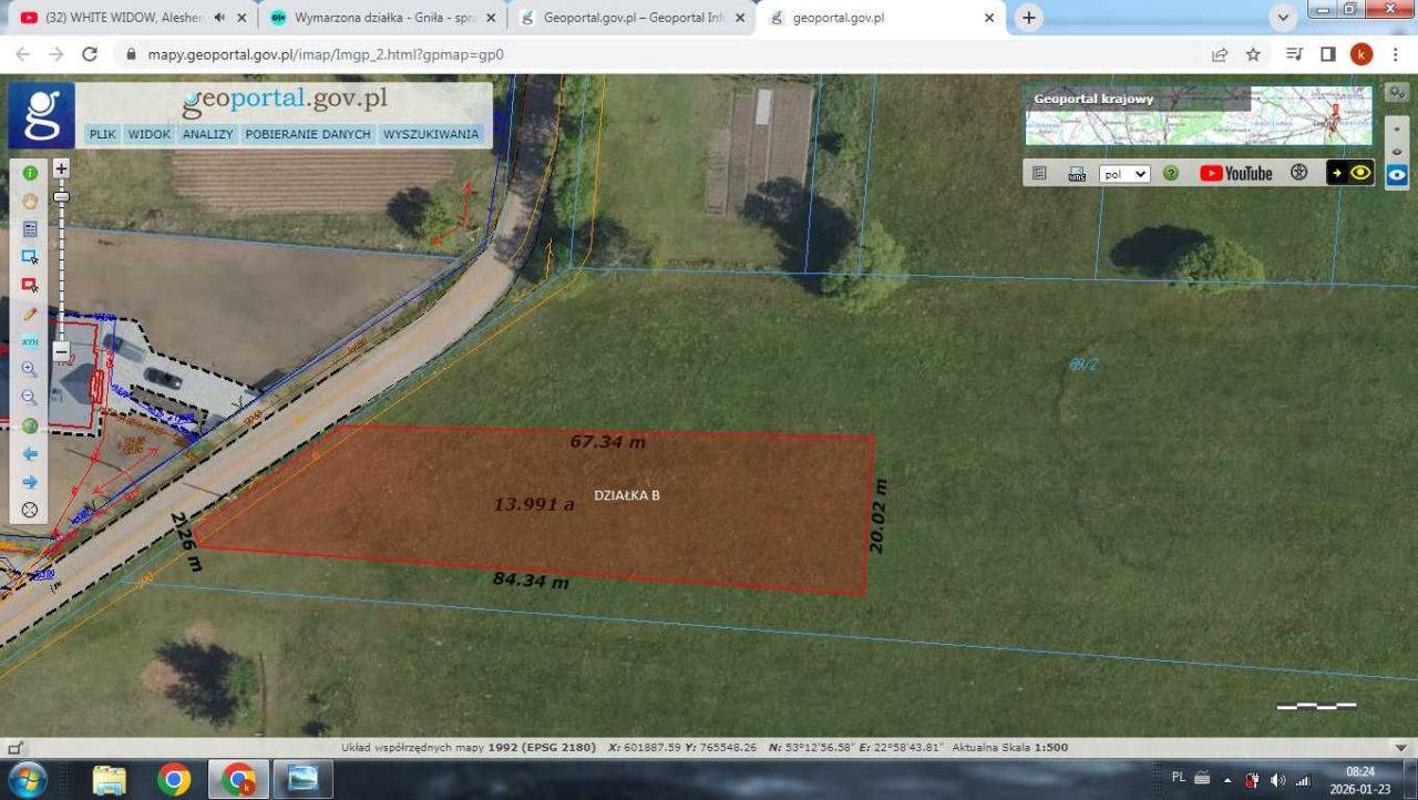 Działka budowlana Gniła. Zdjęcie 1