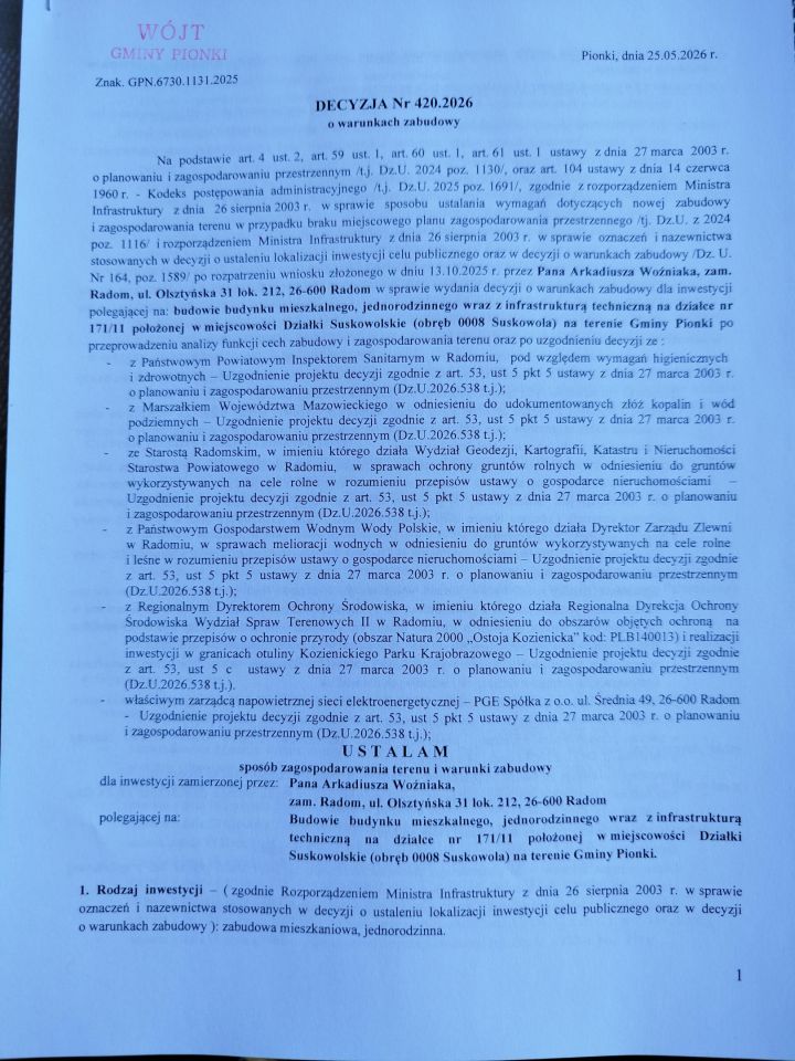 Działka budowlana Działki Suskowolskie. Zdjęcie 7
