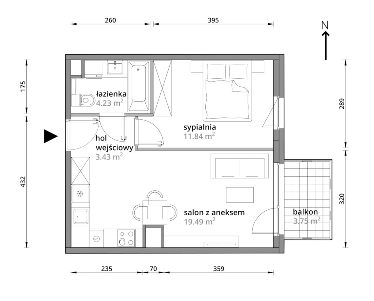 Mieszkanie 2-pokojowe Warszawa Praga-Południe, ul. Podskarbińska. Zdjęcie 7