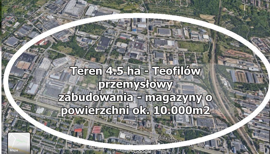 Działka inwestycyjna Łódź Teofilów