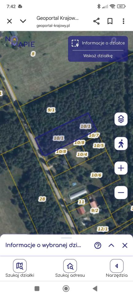 Działka budowlana Poradz. Zdjęcie 3