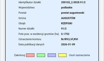Działka budowlana Rzepiski