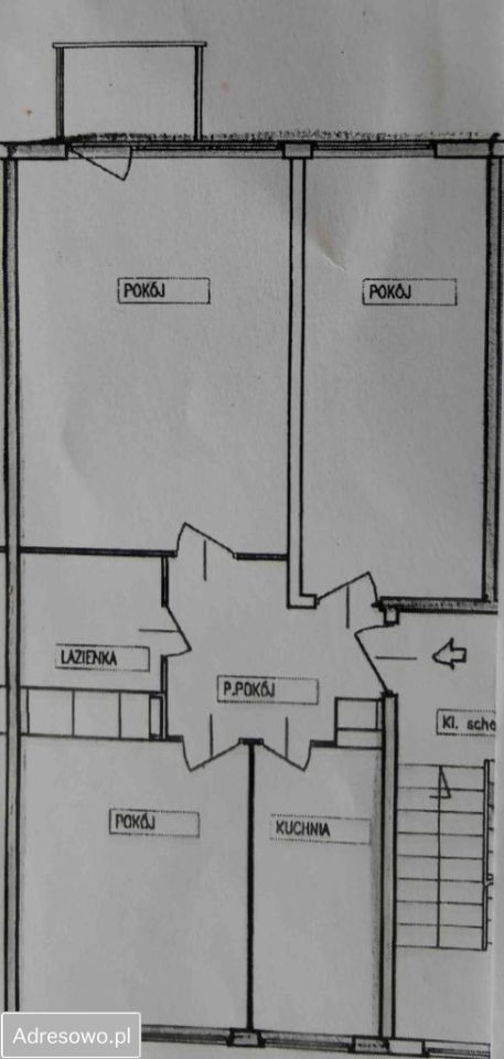 Mieszkanie 3-pokojowe Szczecin Centrum, ul. Miedziana. Zdjęcie 8