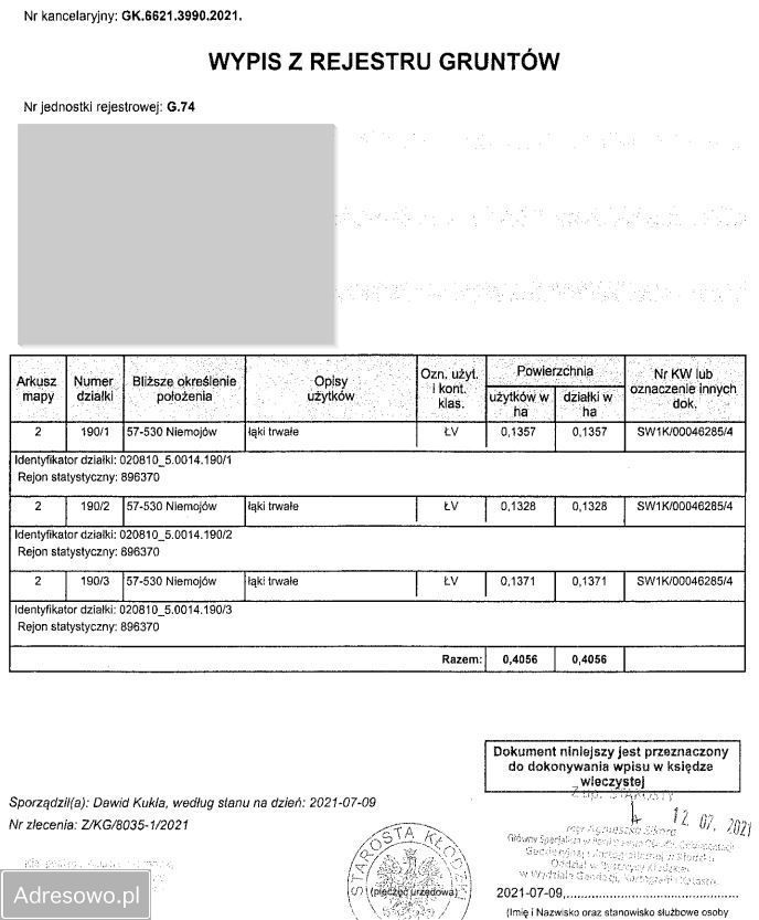 Działka budowlana Niemojów. Zdjęcie 11