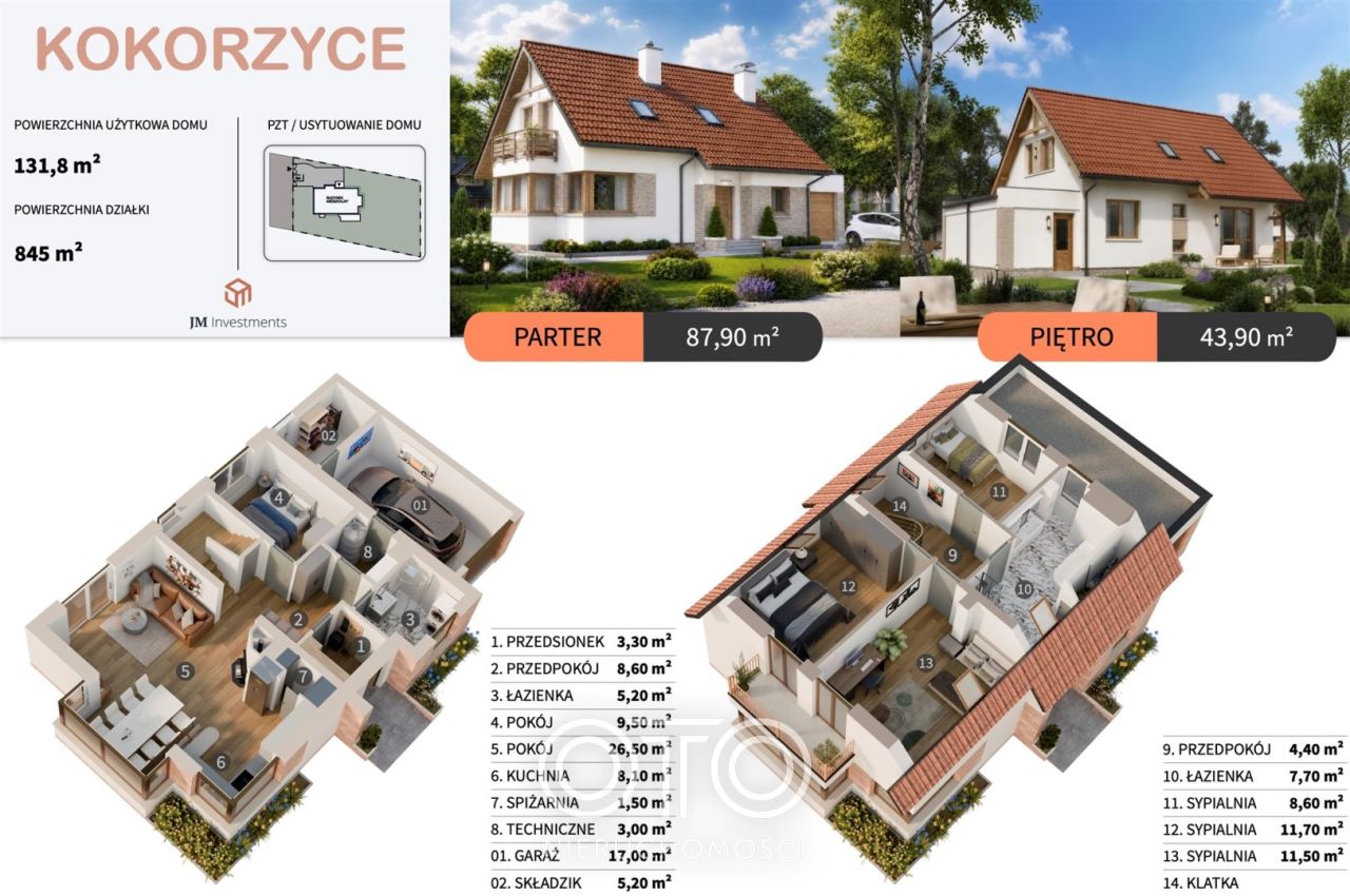 dom wolnostojący, 5 pokoi Krępice, ul. Ogrodowa. Zdjęcie 3