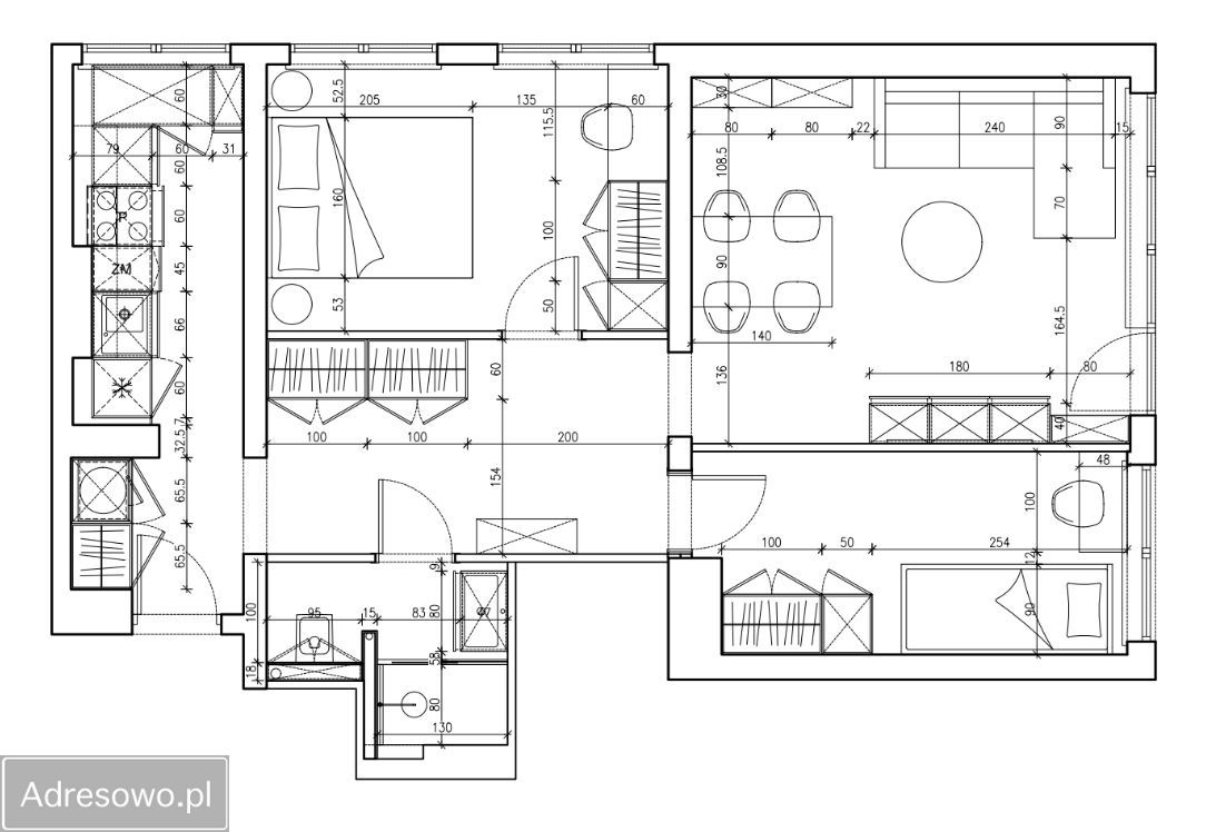 Mieszkanie 3-pokojowe Warszawa Mokotów, ul. Wołoska