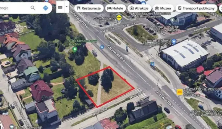 Działka budowlana Jaworzno Centrum, ul. Grunwaldzka