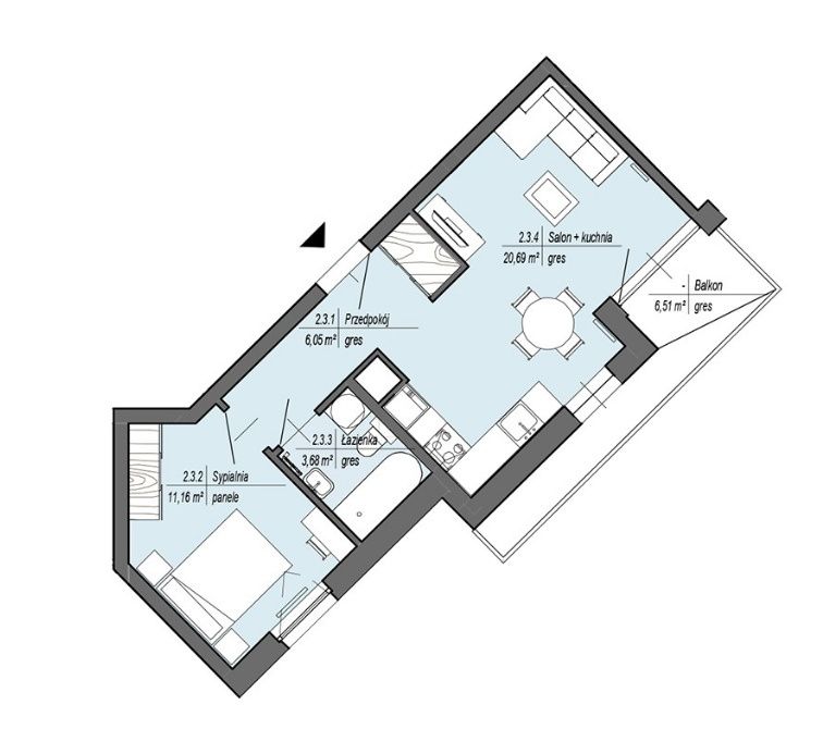 Mieszkanie 2-pokojowe Rumia Janowo, ul. Władysława Łokietka. Zdjęcie 9