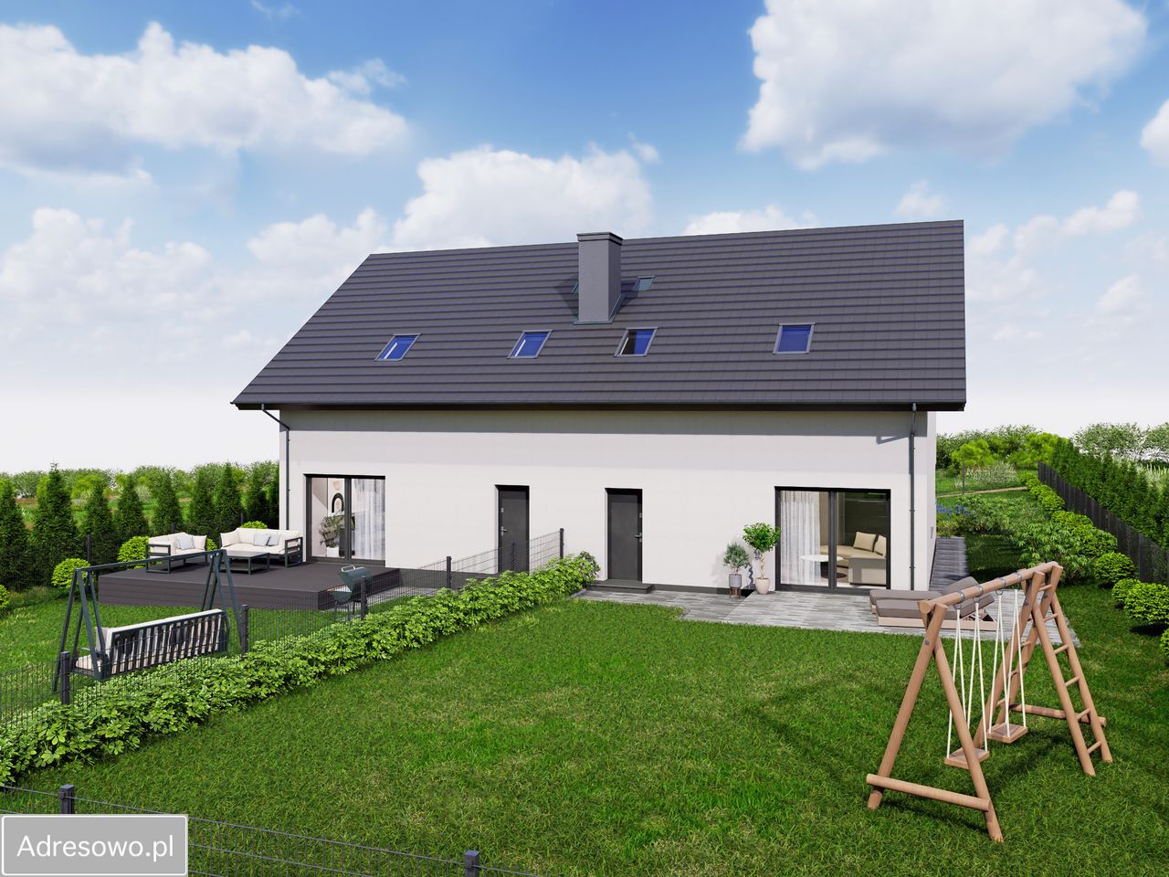 bliźniak, 5 pokoi Mników. Zdjęcie 11