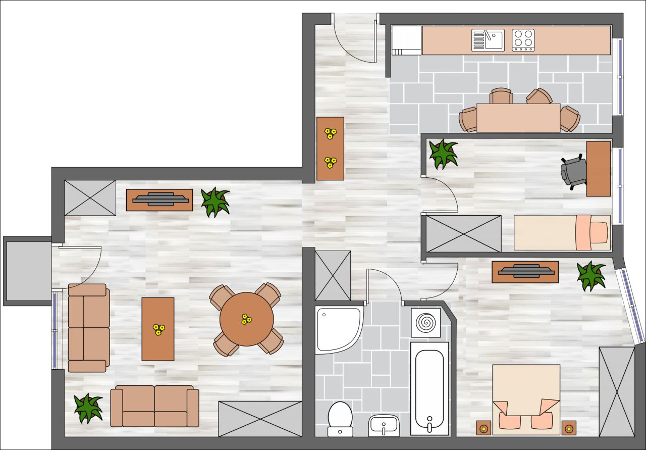 Mieszkanie 3-pokojowe Tarnów Śródmieście, ul. Fryderyka Chopina. Zdjęcie 24