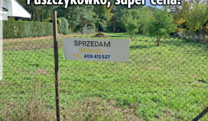 Działka budowlana Puszczykowo Puszczykówko, ul. Czarna