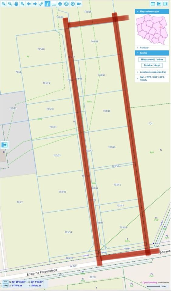 Działka budowlana Węgrów, ul. Edwarda Paczóskiego. Zdjęcie 2