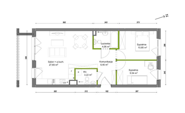 Mieszkanie 3-pokojowe Wrocław Ołtaszyn, ul. Orawska. Zdjęcie 8