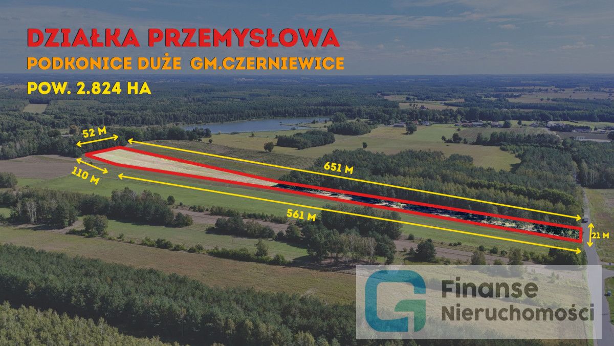 Działka inwestycyjna Podkonice Duże. Zdjęcie 1