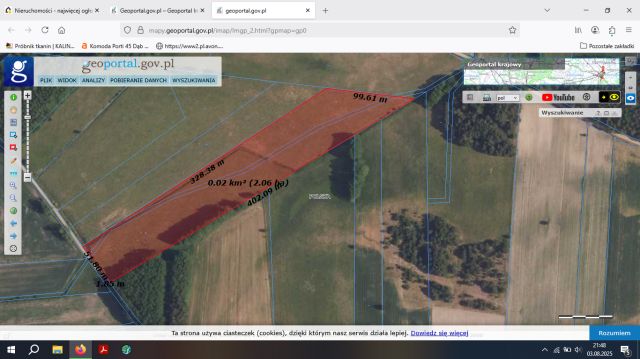 Działka rolna Krynickie. Zdjęcie 1