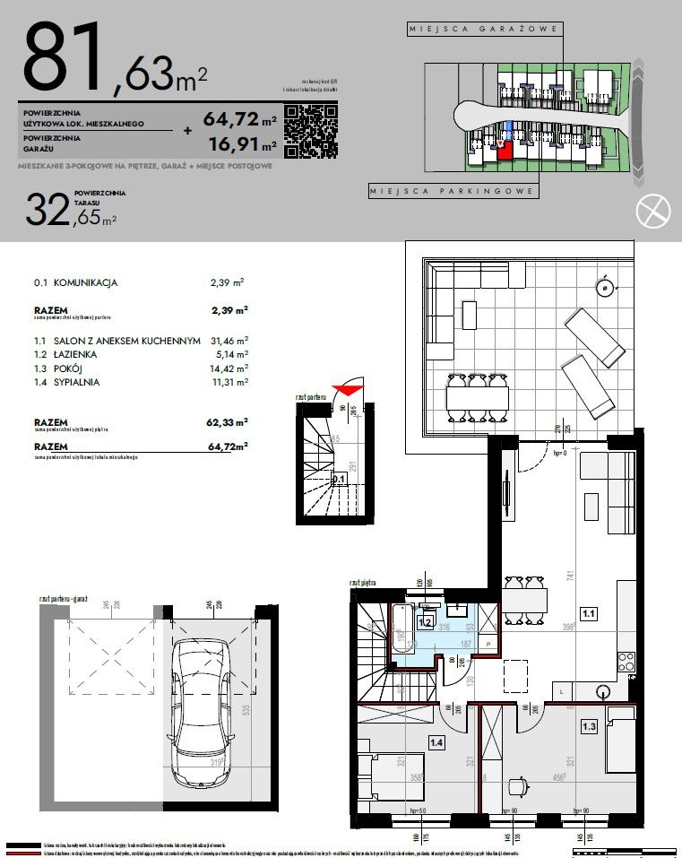 Mieszkanie 3-pokojowe Szczytniki. Zdjęcie 17
