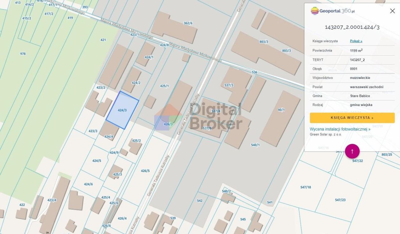 Działka budowlana Stare Babice, ul. mjr. Władysława Mizikowskiego. Zdjęcie 2
