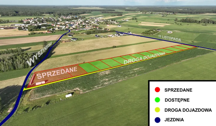 Działka budowlana Kołaki Kościelne, ul. 11 Listopada