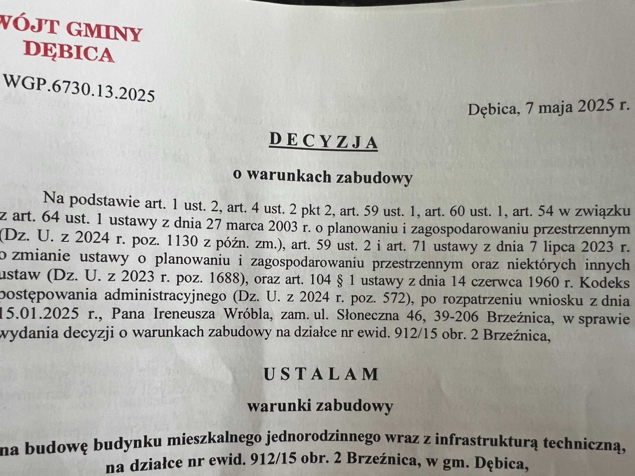 Działka budowlana Brzeźnica. Zdjęcie 4