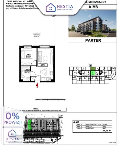 Mieszkanie 2-pokojowe Stargard, ul. Heleny Żybułtowskiej. Zdjęcie 5
