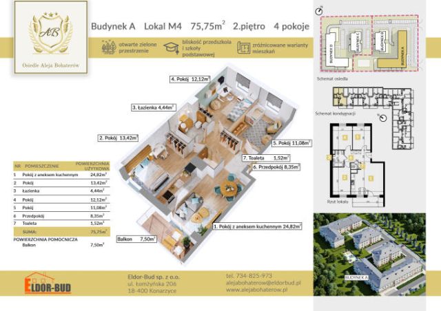 Mieszkanie 4-pokojowe Ostrów Mazowiecka. Zdjęcie 12