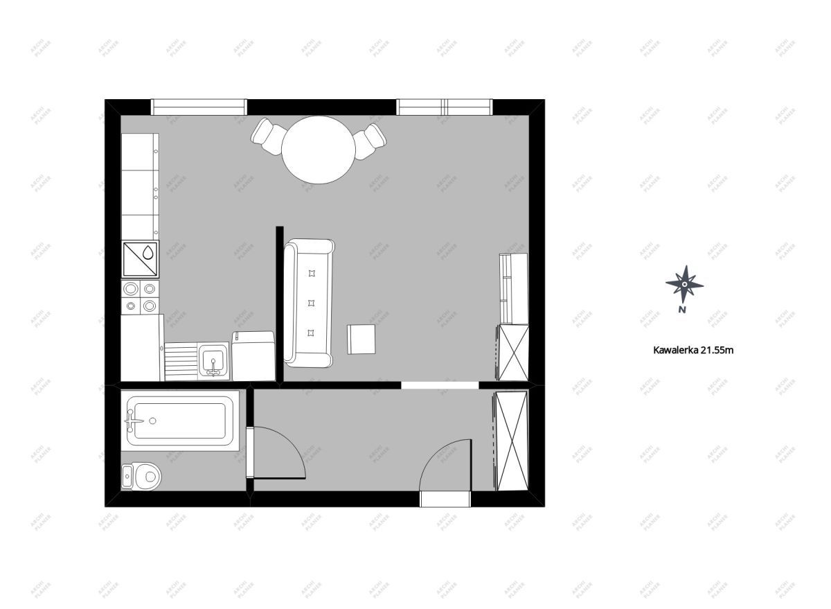 Mieszkanie 1-pokojowe Łódź Bałuty, ul. Bojowników Getta Warszawskiego. Zdjęcie 15