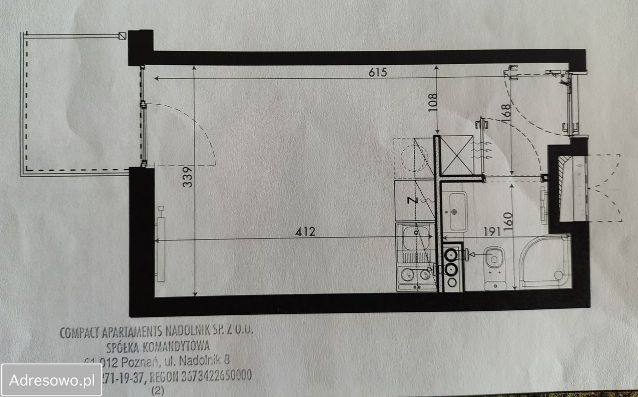 Mieszkanie 1-pokojowe Poznań Nowe Miasto, ul. Nadolnik. Zdjęcie 3