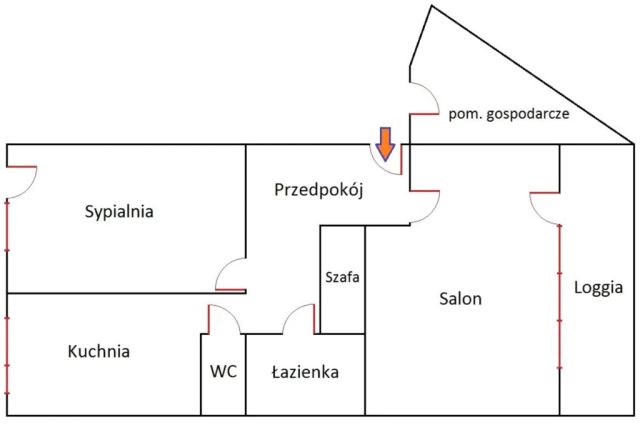 Mieszkanie 2-pokojowe Wrocław Karłowice, ul. Piotra Czajkowskiego. Zdjęcie 15