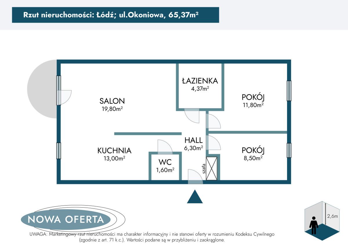Mieszkanie 3-pokojowe Łódź Radogoszcz, ul. Okoniowa. Zdjęcie 20