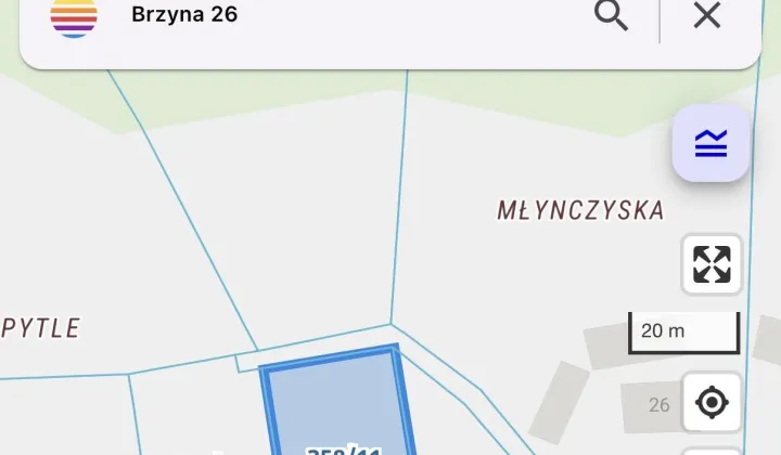 Działka budowlana Brzyna