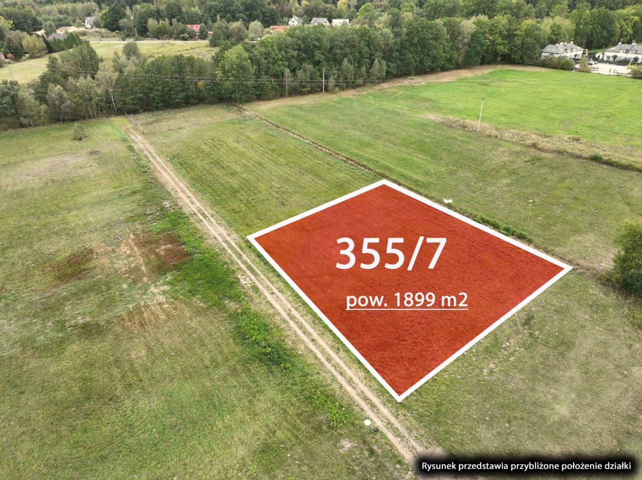 Działka rolno-budowlana Wiązowna Kościelna, ul. Projektowana
