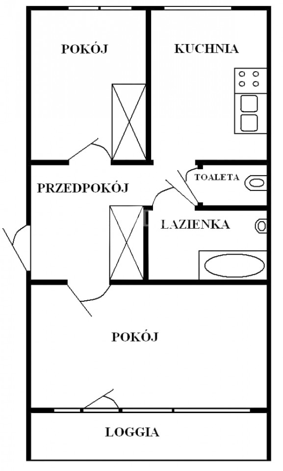 Mieszkanie 2-pokojowe Legionowo Centrum, ul. Jerzego Siwińskiego