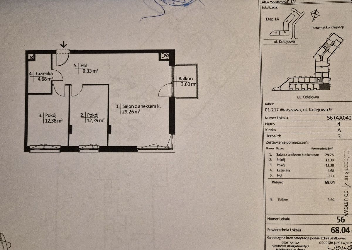 Mieszkanie 3-pokojowe Warszawa Wola, ul. Kolejowa. Zdjęcie 4