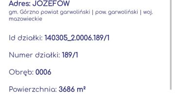 Działka rolno-budowlana Józefów