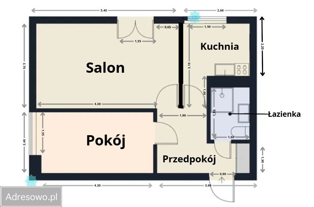 Mieszkanie 2-pokojowe Warszawa Bielany, ul. Bolesława Leśmiana. Zdjęcie 7