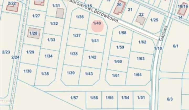 Działka budowlana Oława Nowy Otok, ul. Borówkowa