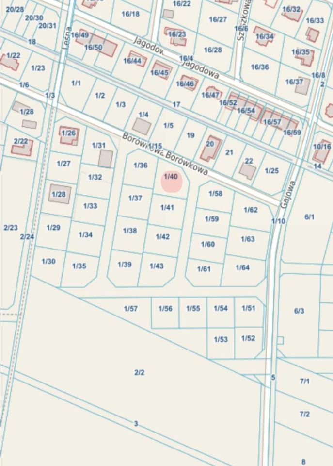 Działka budowlana Oława Nowy Otok, ul. Borówkowa