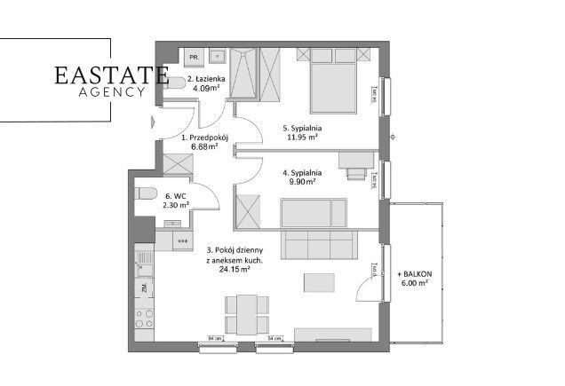 Mieszkanie 3-pokojowe Gdańsk Łostowice, ul. Pastelowa. Zdjęcie 10
