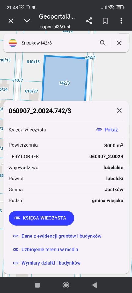 Działka budowlana Snopków, ul. Ogórkowa. Zdjęcie 2
