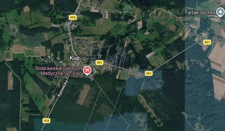 Działka rolno-budowlana Kup, ul. Brynicka