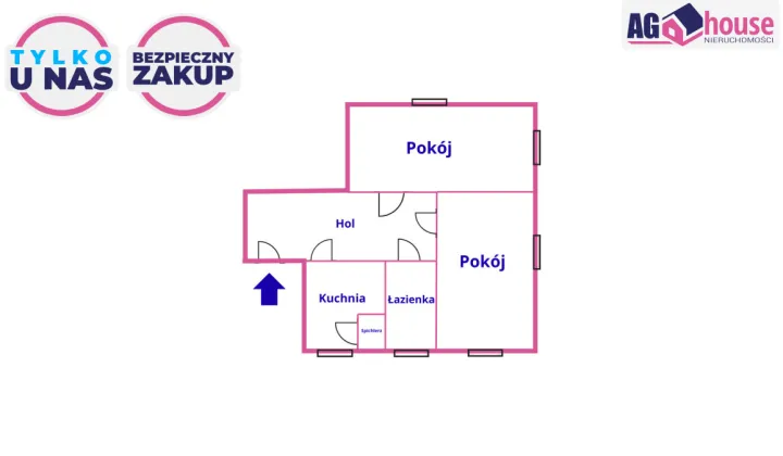 Mieszkanie 2-pokojowe Gdynia Orłowo, ul. Cyprysowa
