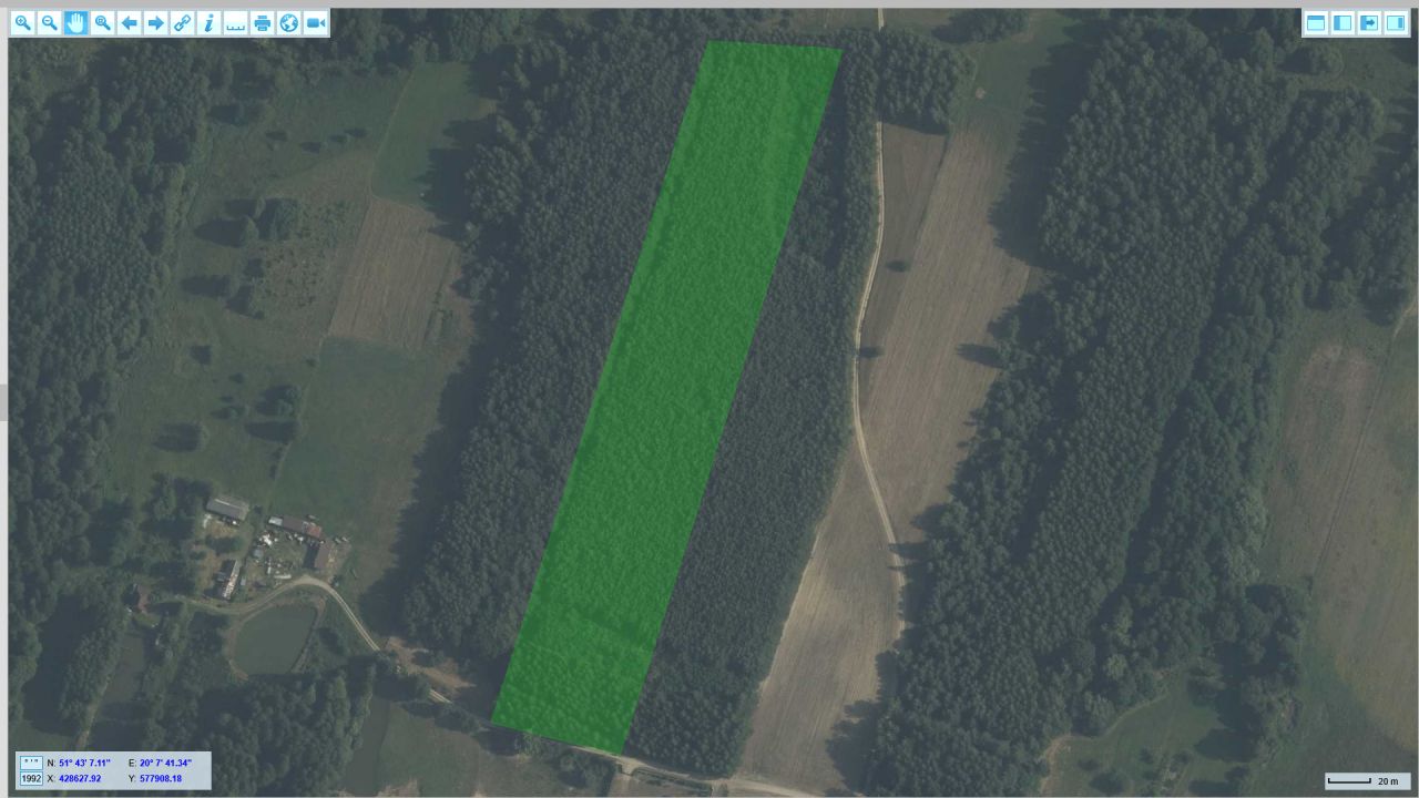 Działka leśna Nowe Byliny. Zdjęcie 1