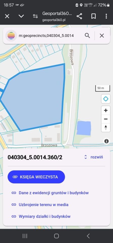 Działka rolna Mąkowarsko