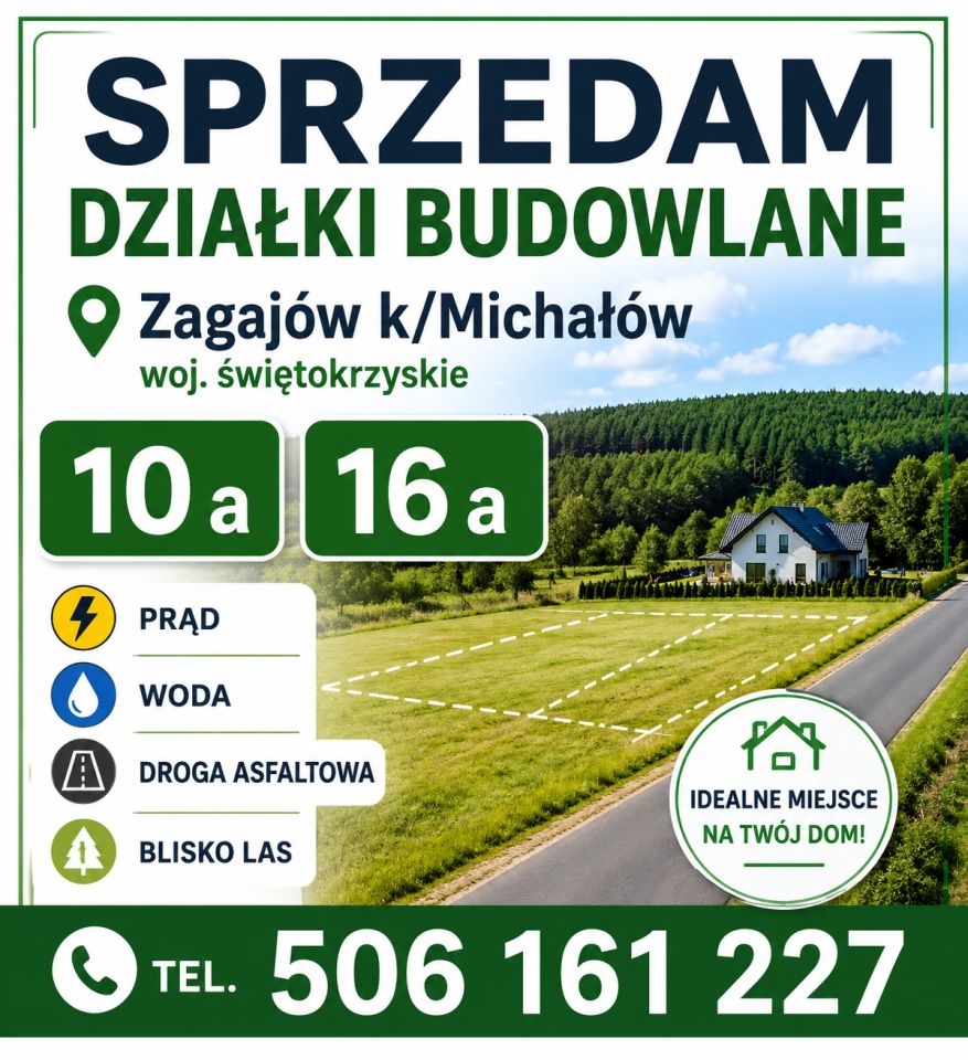 Działka budowlana Zagajów, Zagajów. Zdjęcie 1