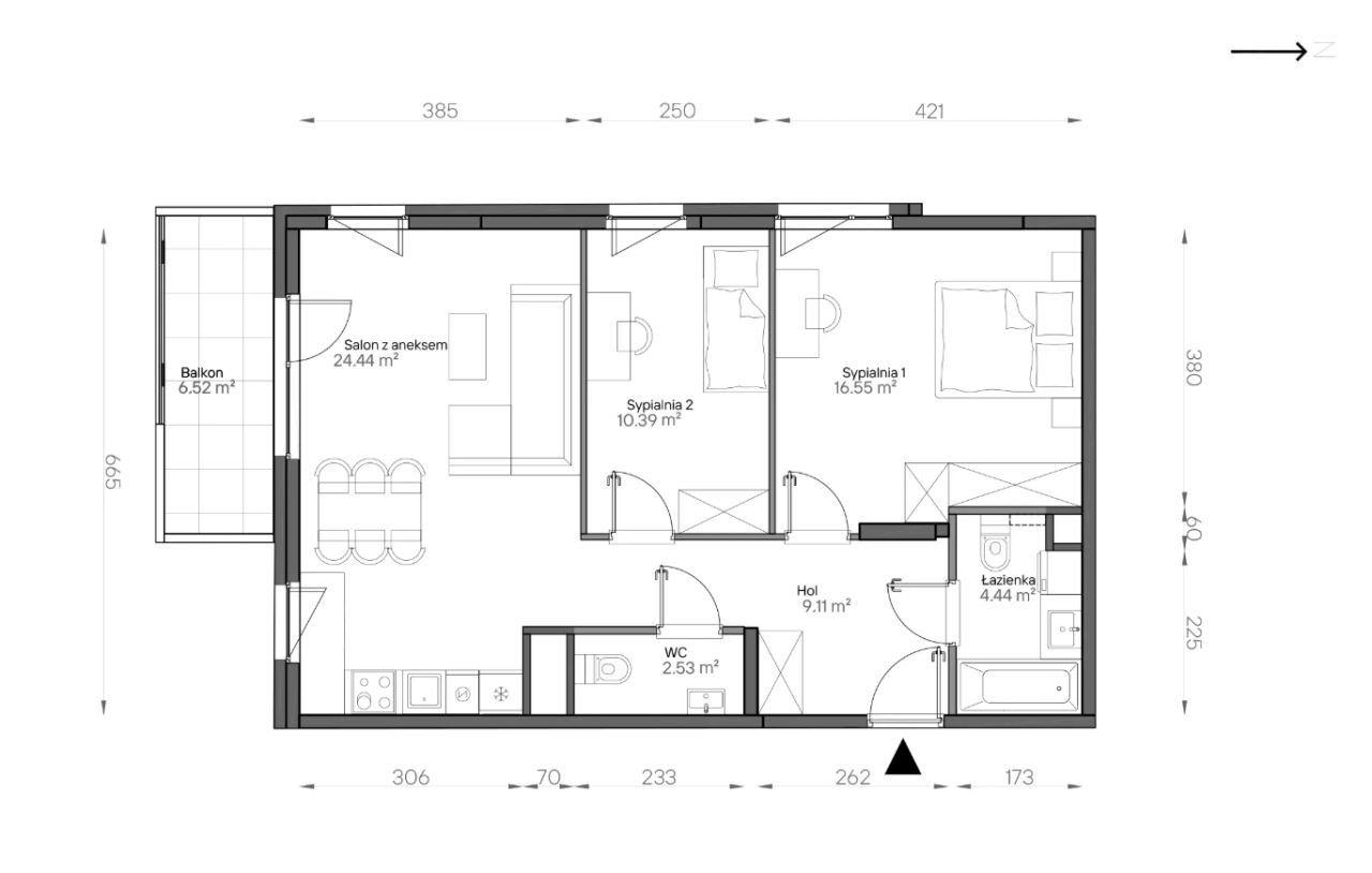 Mieszkanie 3-pokojowe Warszawa Praga-Południe, ul. Podskarbińska. Zdjęcie 7